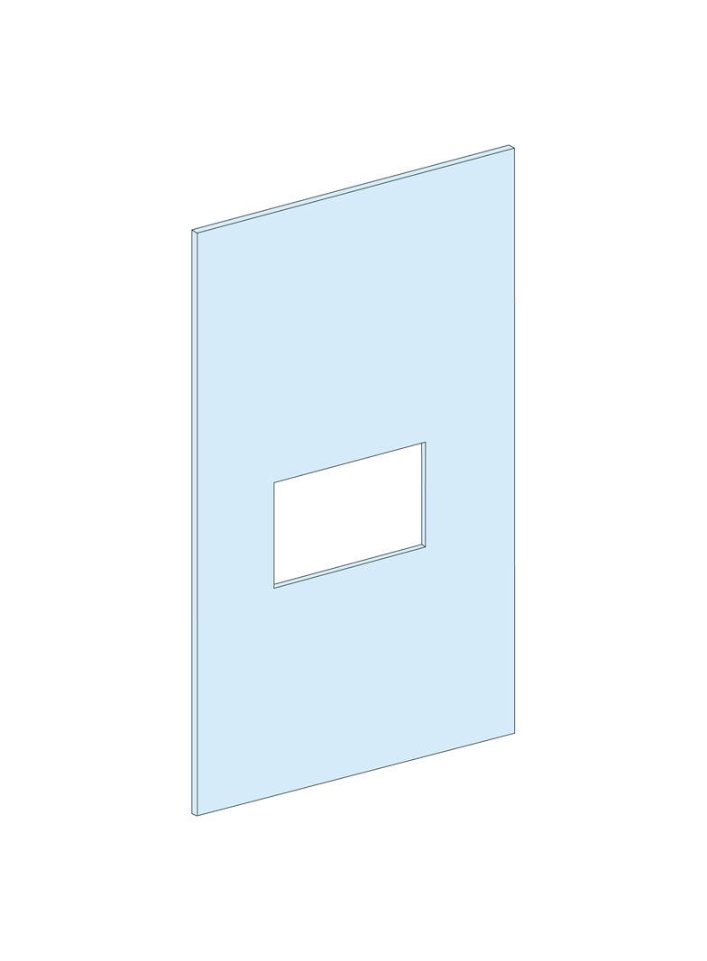 Rozdzielnice PrismaSet, płyta czołowa do NSX250 w przedziale 300mm