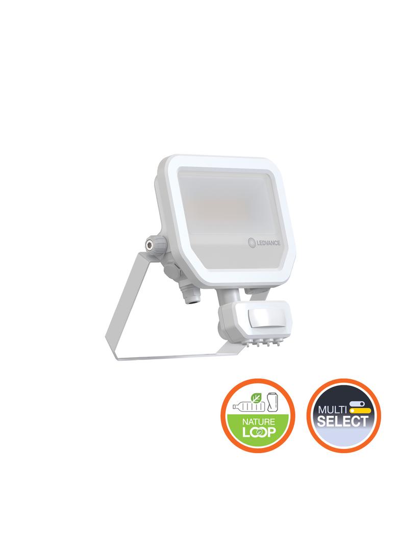 Naświetlacz LED z czujnikiem ruchu FLOODLIGHT sensor PFM G4 11W17W IP65 4000K 145lm/W biały LEVANCE