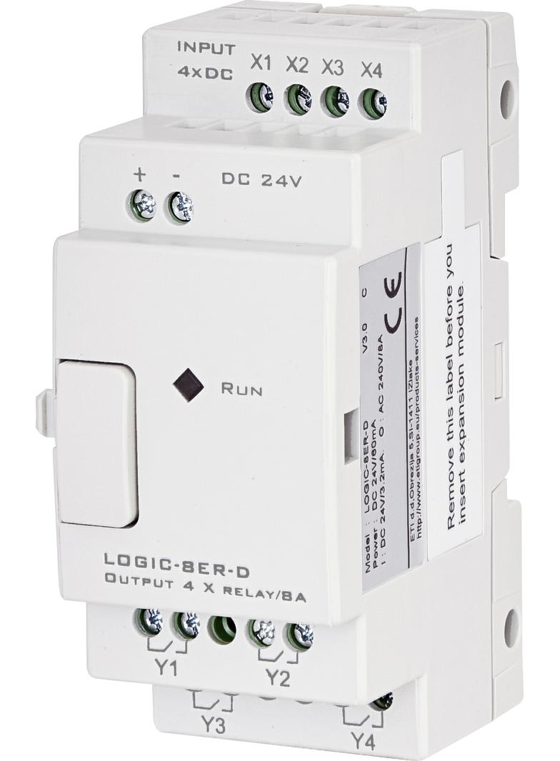 Moduł rozszerzeń 24VDC 4/4 we/wy przek. LOGIC-8ER-D 004780008 ETI