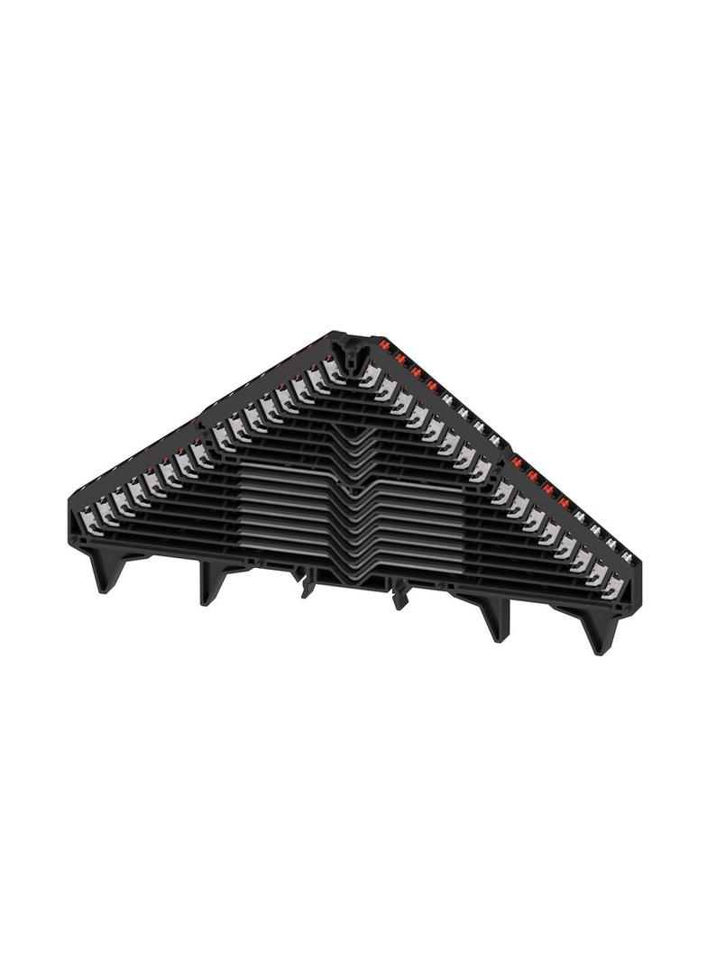 PRV 16 SW 35X15 RT/WS Zacisk rozdzielacza krosowego, PUSH IN, 1.5, 250, 6 A, liczba przyłączeń: 64, TS 35 x 15, czarny, kolor elementów uruchamiających: czerwono-biały /20szt./ 1173620000 WEIDMÜLLER