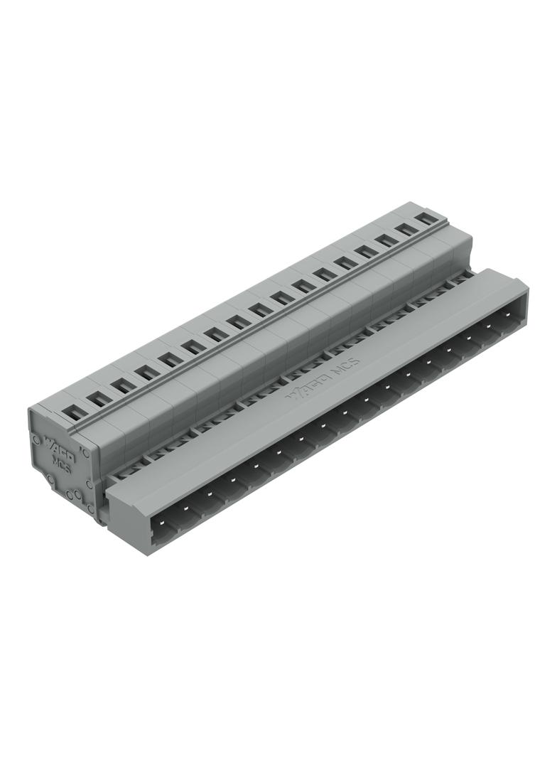 MCS-MIDI Classic wtyk 17-bieg. szary raster 5 mm