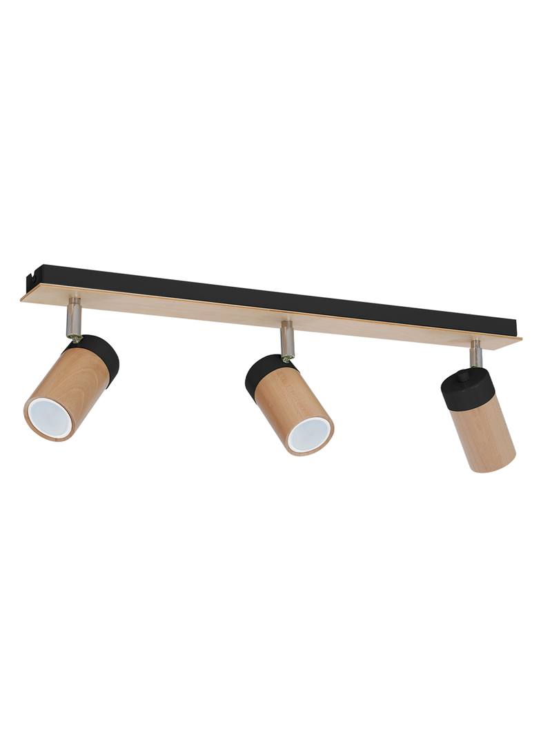 Milagro plafon (reflektorki) Baron Black 3xGU10 MLP9015