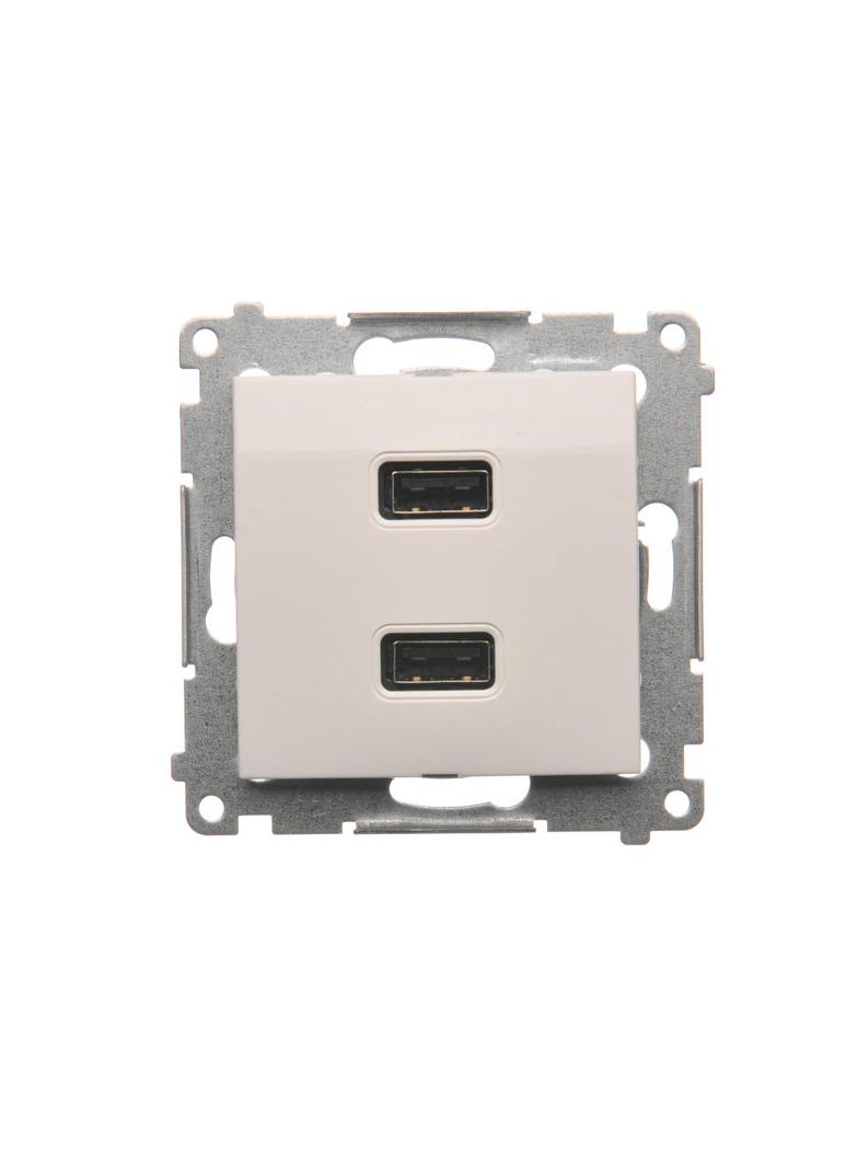 Simon 54 Ładowarka 2 x USB 2.1 A 5V DC 230V biały