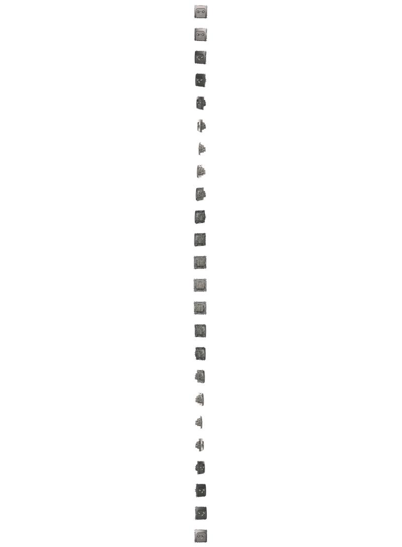 Simon Basic Gniazdo antenowe TV-DATA 1x wejście: 5–1000 MHz stal inox