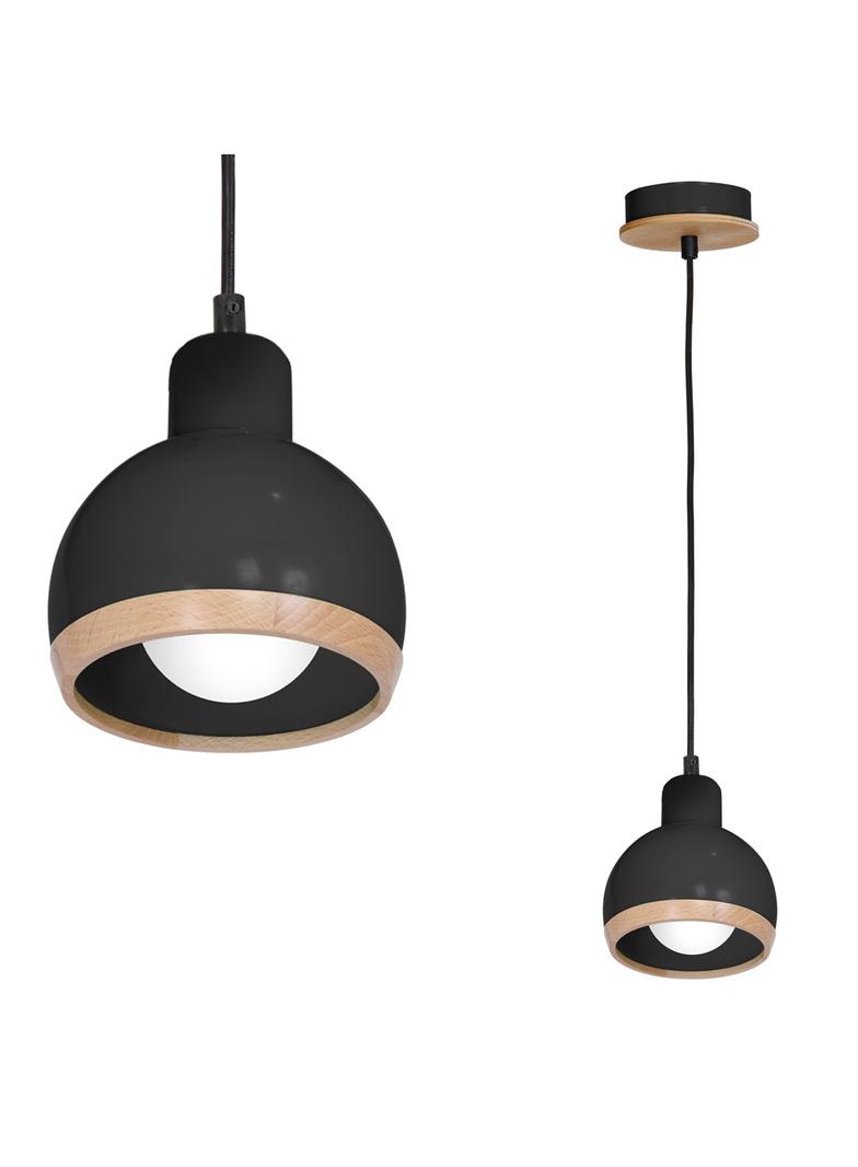 Milagro lampa wisząca Oval E27 czarna MLP7045