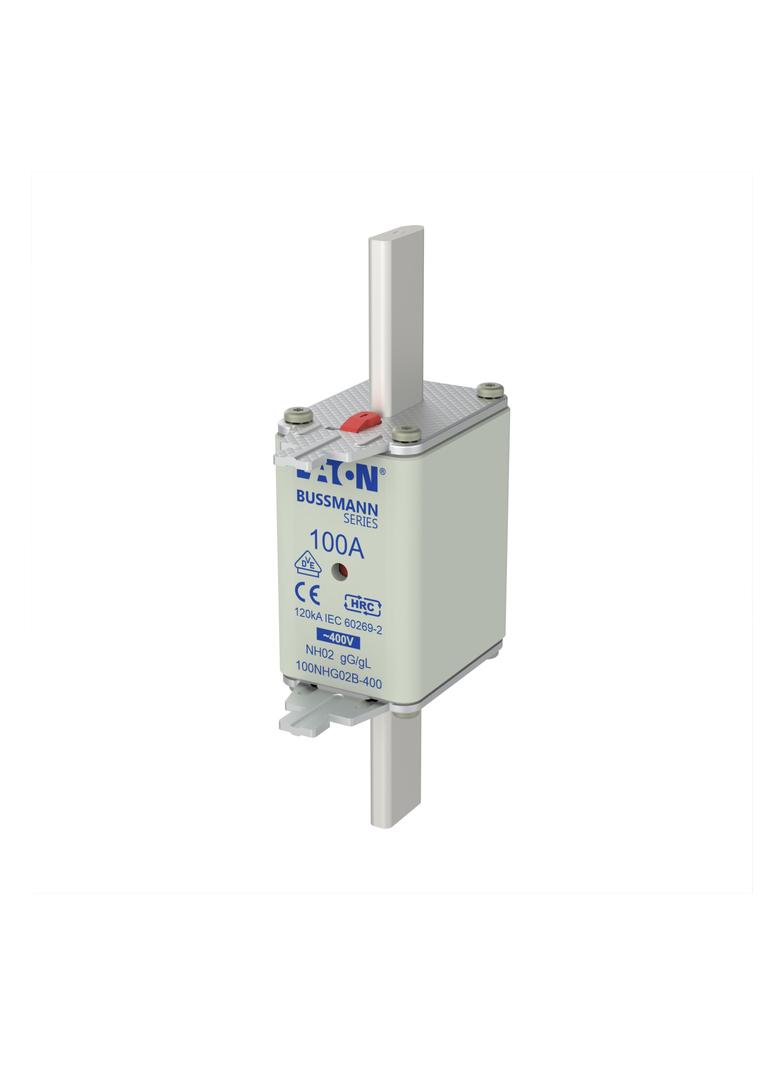 NH FUSE 100A 400V GG/GL SIZE 02 Wkładka NH02 100A 400V GL/GG podwójny wskaźnik 100NHG02B-400 EATON