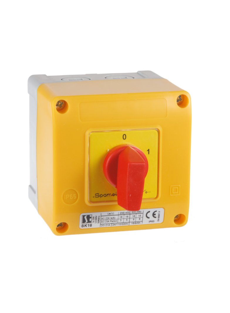 Łącznik Krzywkowy 16A, -4.824 w obudowie OB12,