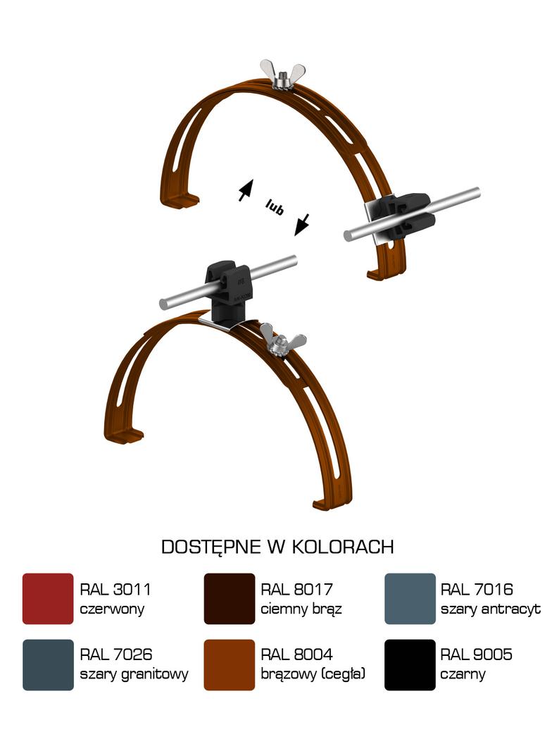 AN-15P/LA/C-N Uchwyt gąsior.rozsuw.Z-zatrz. H=3,5cm /LA/ czarny