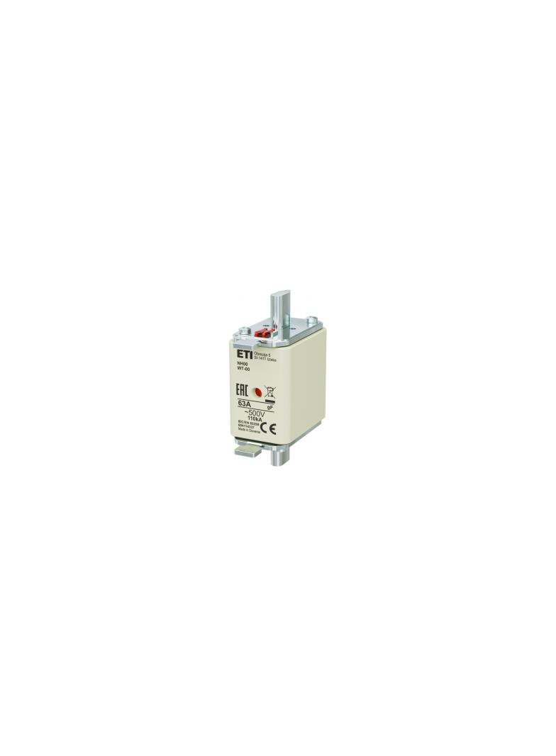 Wkładka topikowa NH szybka KOMBI NH00 WT-00 gF 63A 500V 004114337 ETI