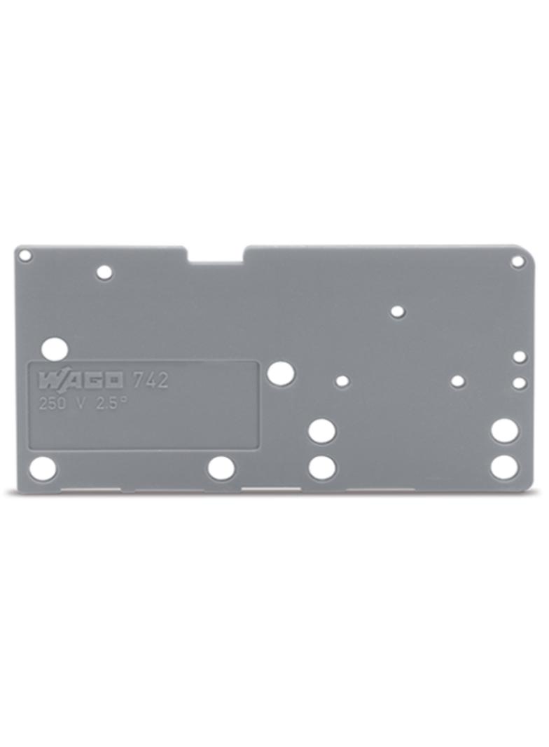 ścianka końcowa szara