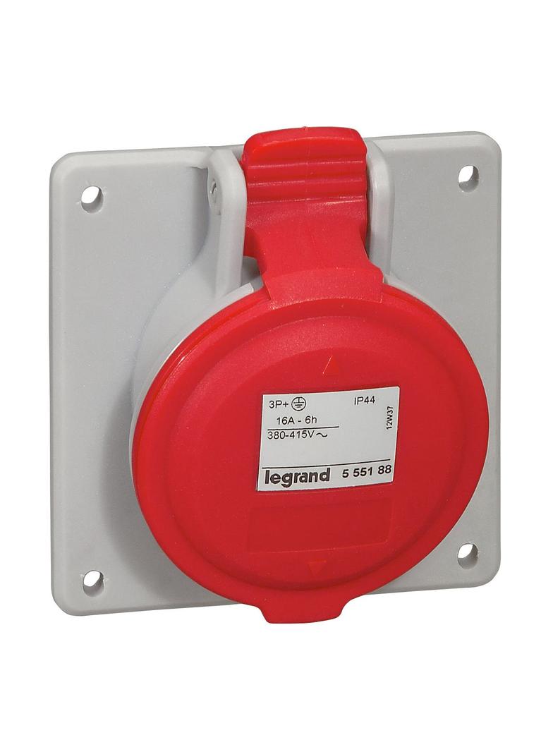 P17 TEMPRA PRO GNIAZDO TABLICOWE 16A 3P+Z 400V IP44, Legrand