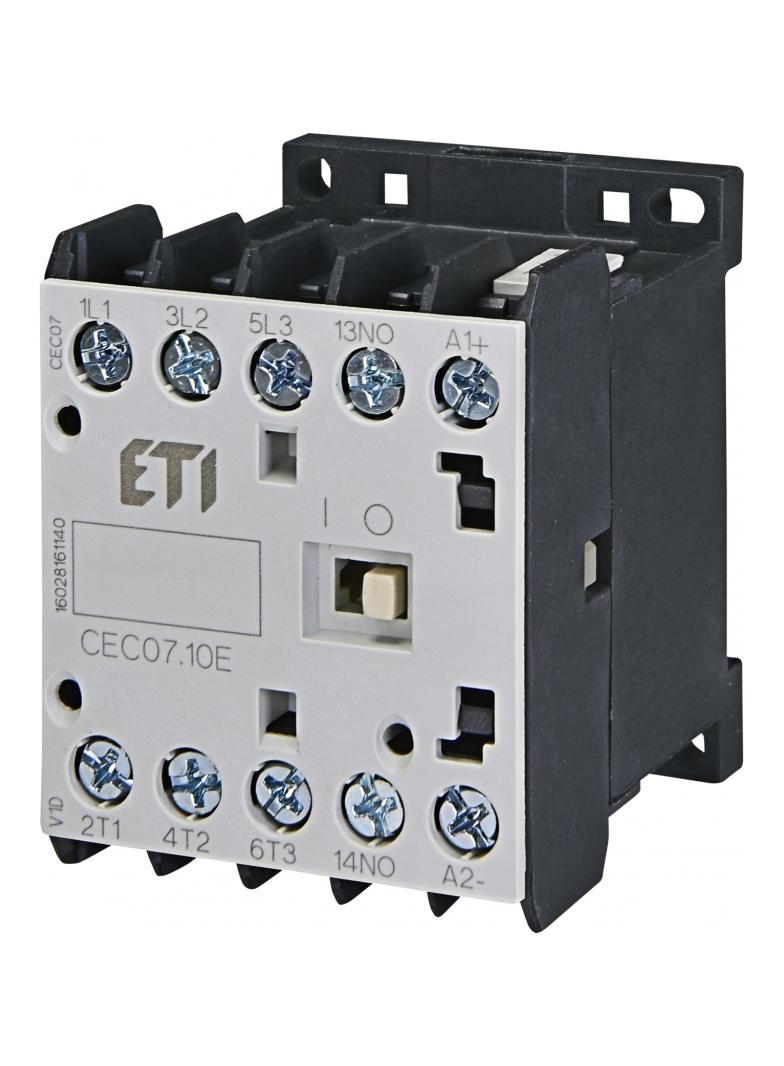 Stycznik silnikowy miniaturowy CEC07.10-400V-50/60HZ 004641055 ETI