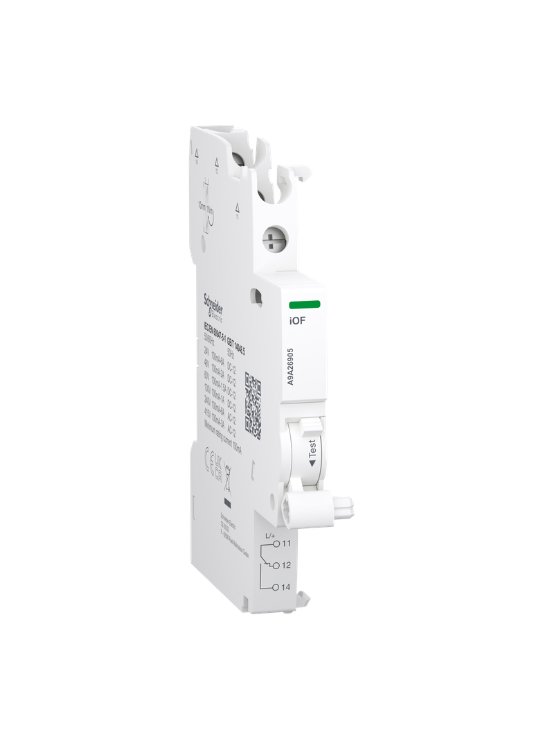 Styk pomocniczy Acti9 iOF, 1 przemienny (1 CO), zaciski dolne