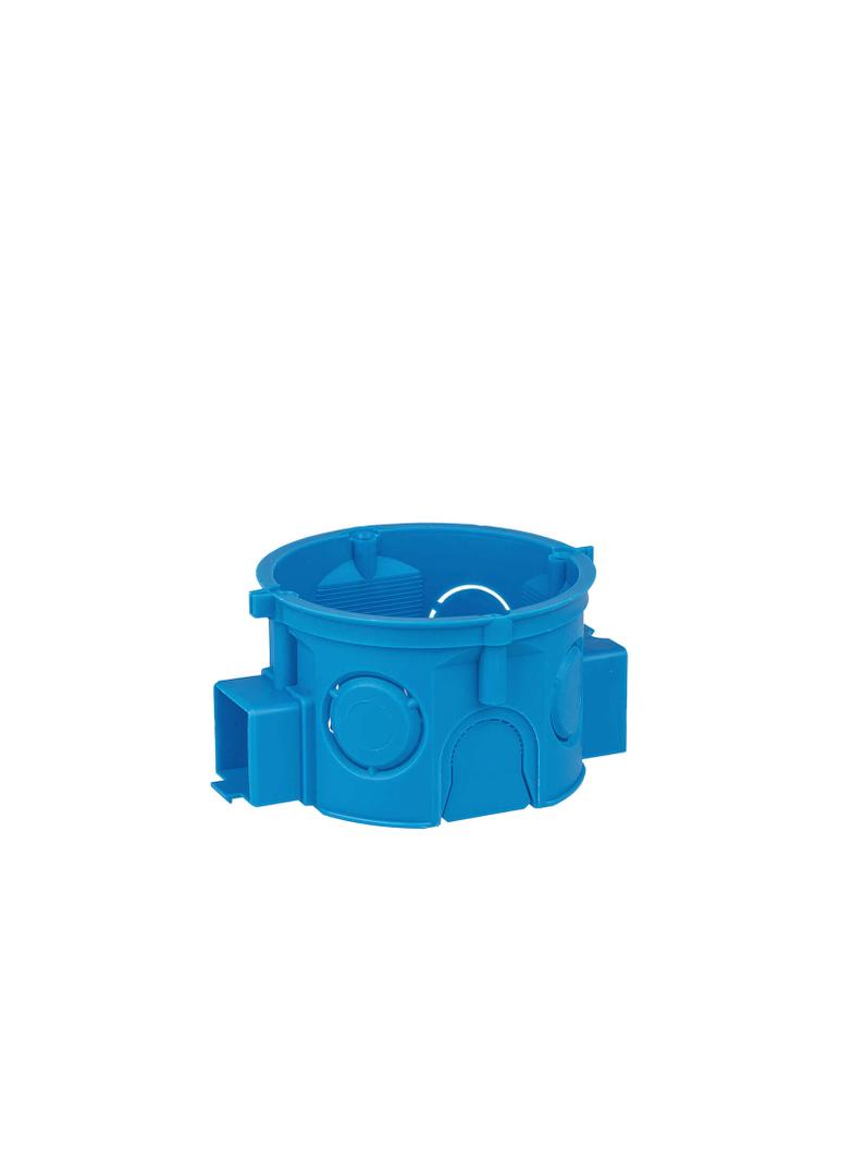 S60K ,  Puszka podtynkowa O 60 szeregowa, płytka , niebieski