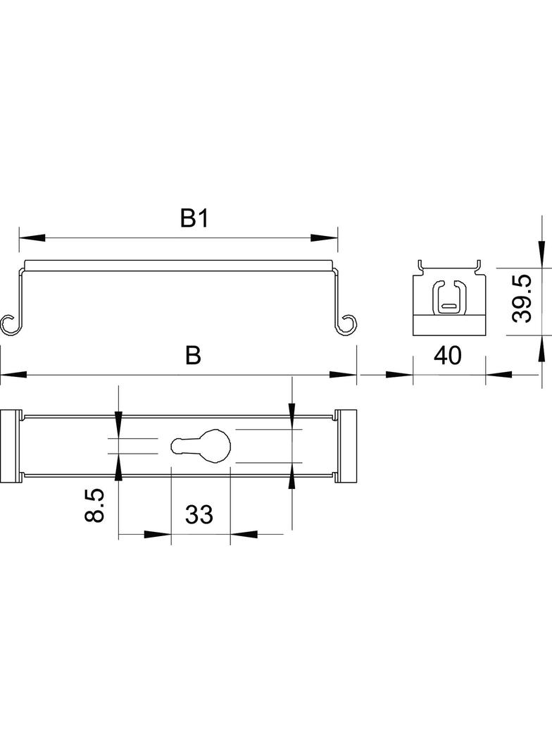 MAH/100, WIESZAK ŚRODKOWY SZER.100MM FS