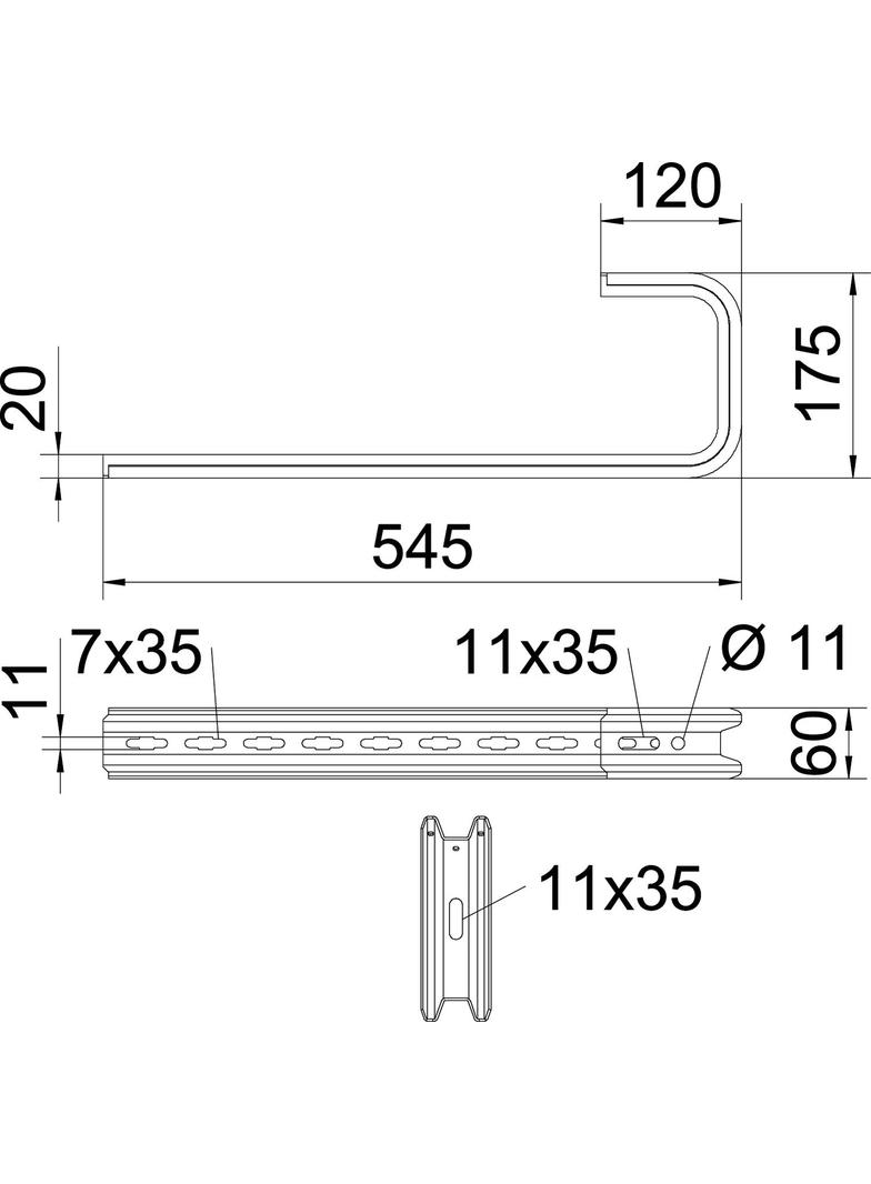 TPD/545, WSPORNIK ŚCIENNO-STROPOWY