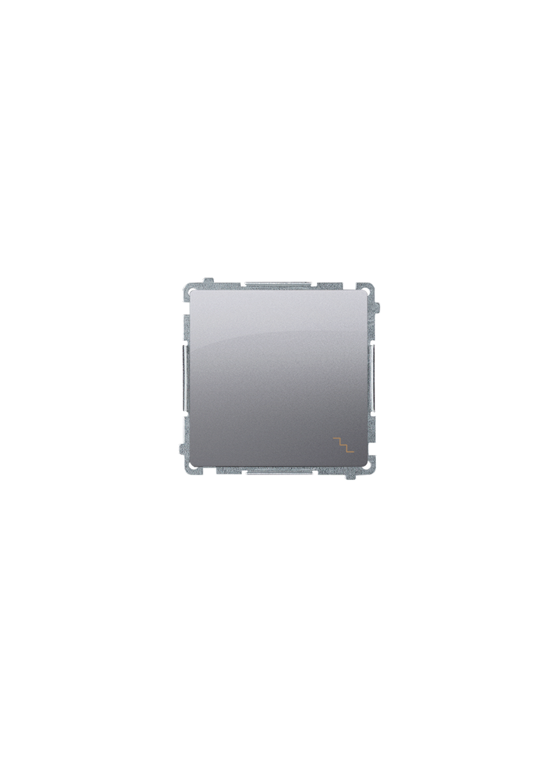 Simon Basic Łącznik schodowy 10A 250V szybkozłączka stal inox BMW6.01/21 KONTAKT