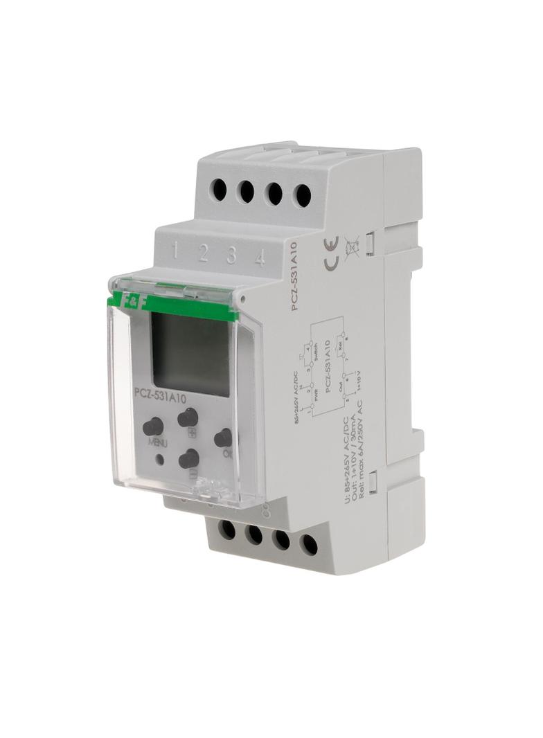 Zegar sterujący programowalny z wyjściem analogowym 0-10 V. PCZ-531A10 F&F