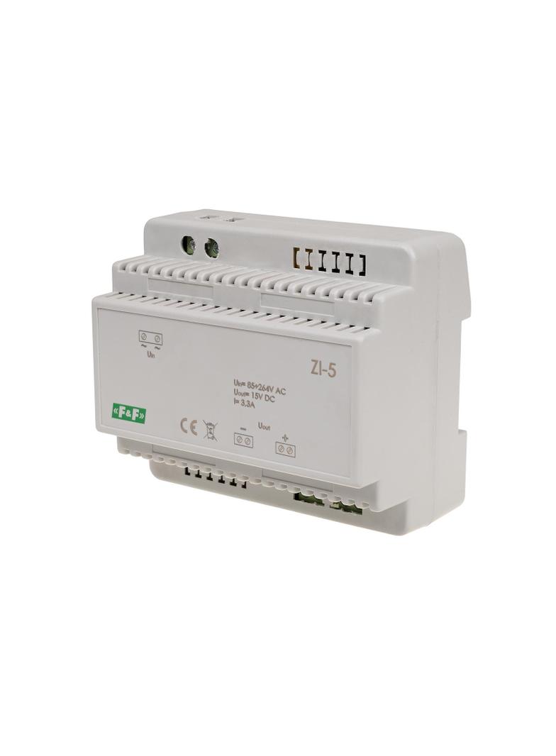 Zasilacz impulsowy 15V DC 3,3A ZI-5 F&F