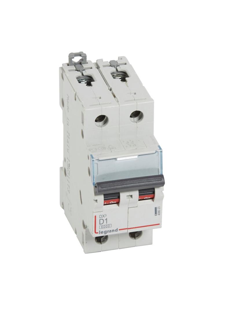 Wyłącznik Nadprądowy S 302 2P D1A 6kA DX3 408023 LEGRAND