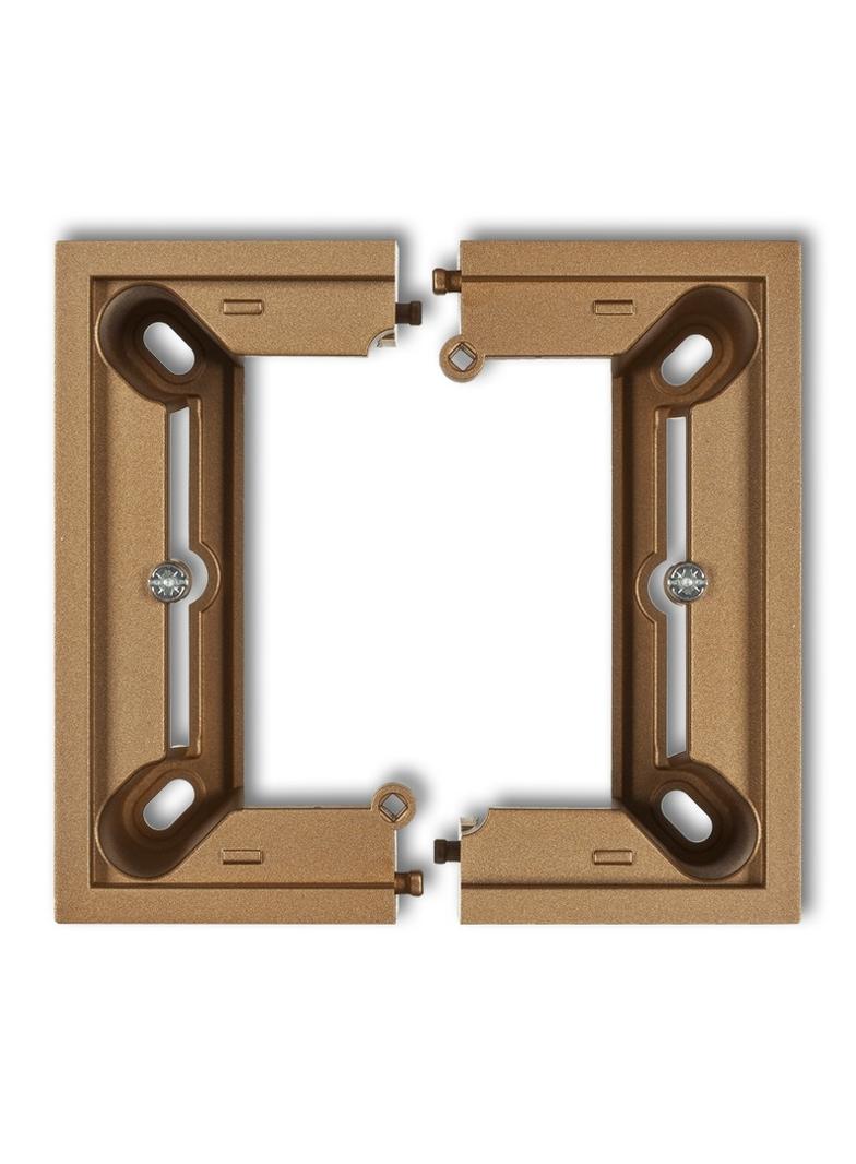 DECO Puszka natynkowa pojedyncza, składana DECO złoty metalik