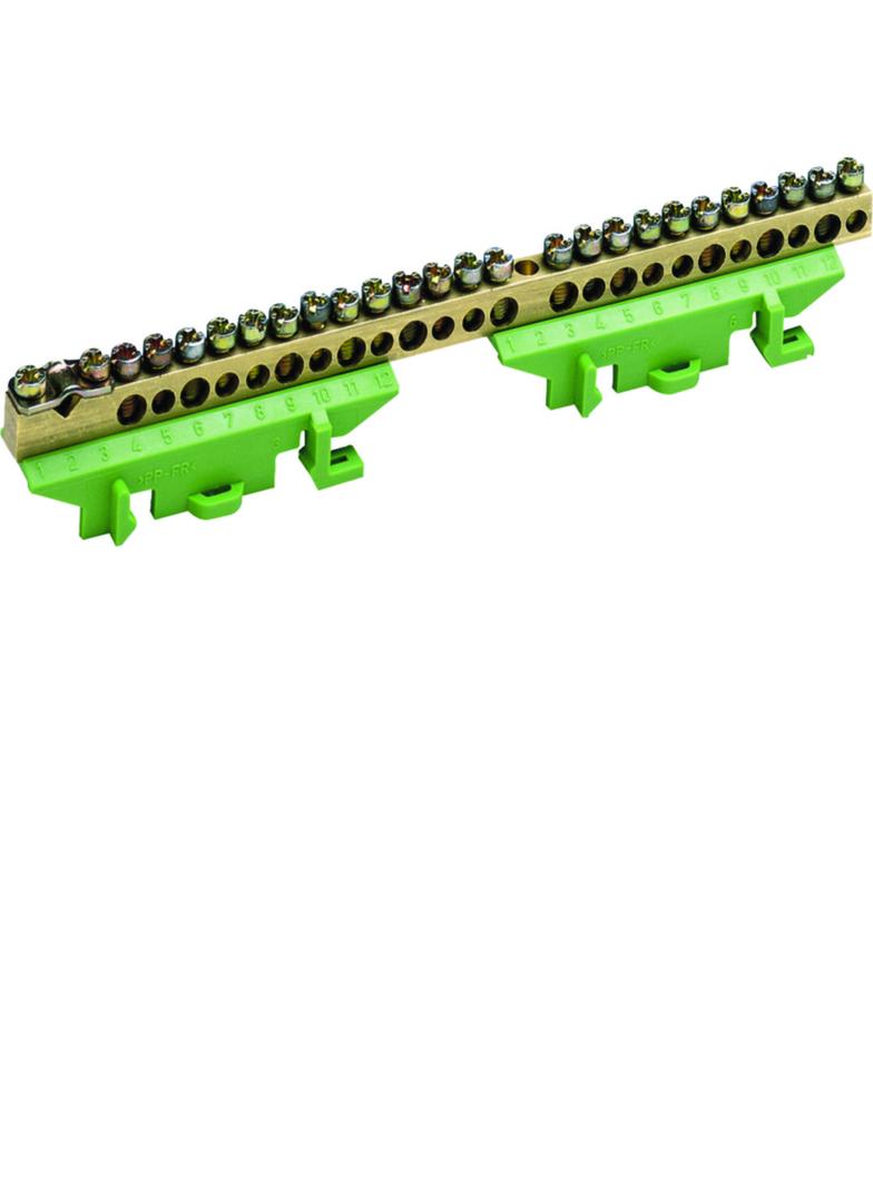 Listwa przyłączeniowa z cokołem ochronna 1x25+11x16+13x10 mm2 KM25E HAGER