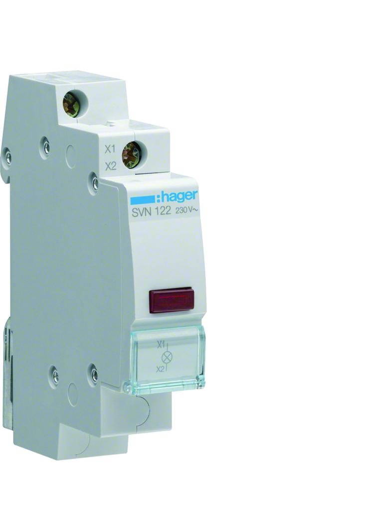 Lampka sygnalizacyjna LED czerwona 230VAC SVN122 HAGER