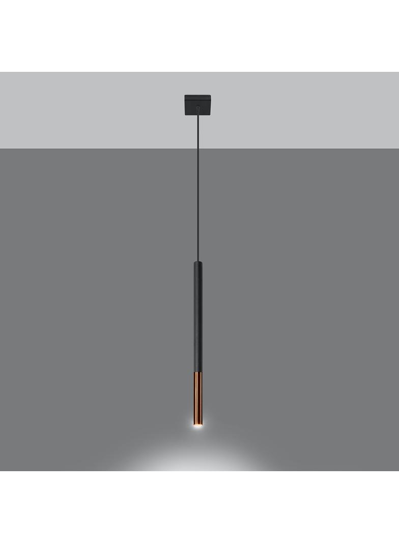 Lampa wisząca MOZAICA 1 czarny/miedź