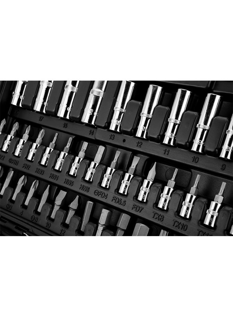 Klucze nasadowe, 1/4", 1/2", CrV, zestaw 94 szt.