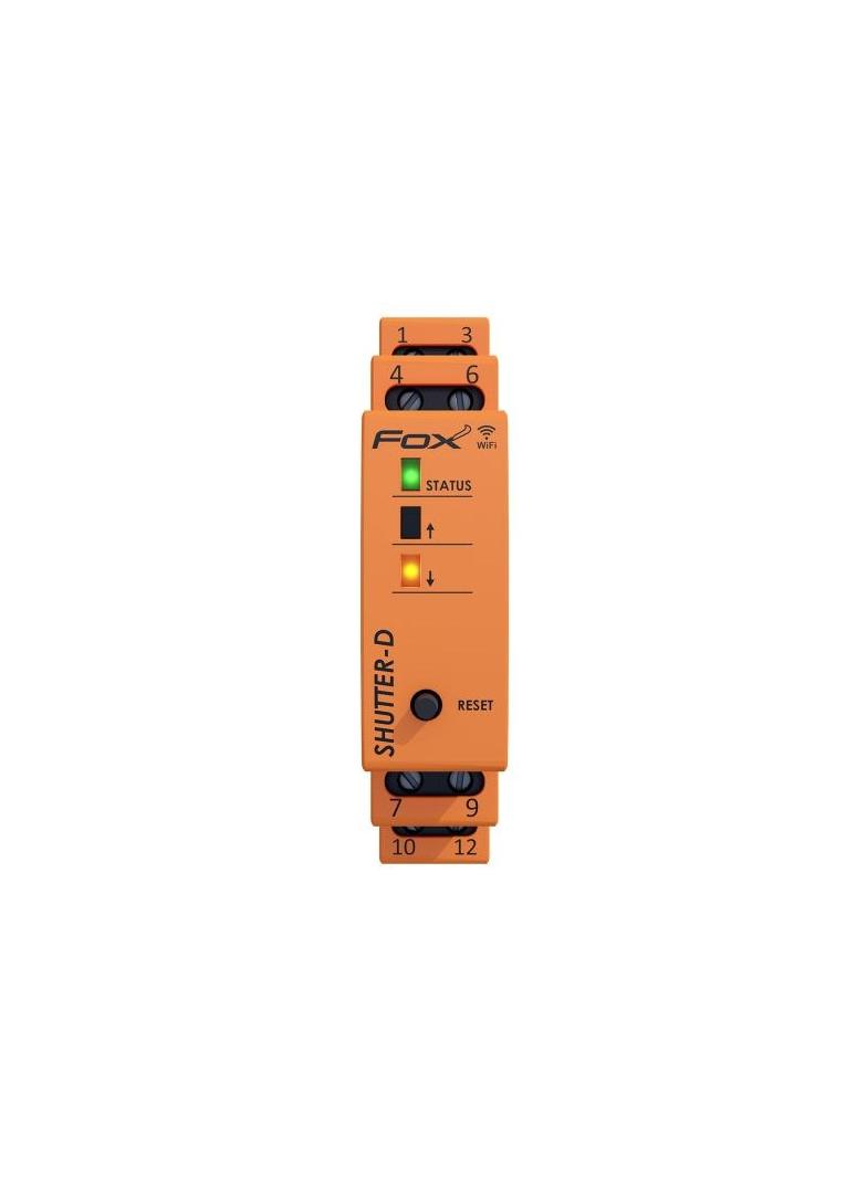 SHUTTER-D Sterownik do rolet WI-FI na szynę DIN 230 V obciążalność do 320 W WI-STR1S4-D F&F