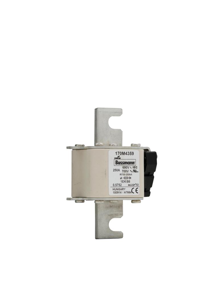 FUSE 250A 690V 1EK/86 AR UC Wkładka szybka 250A AC 690V rozmiar 1 53x69x111 mm aR IEC wska 170M4359