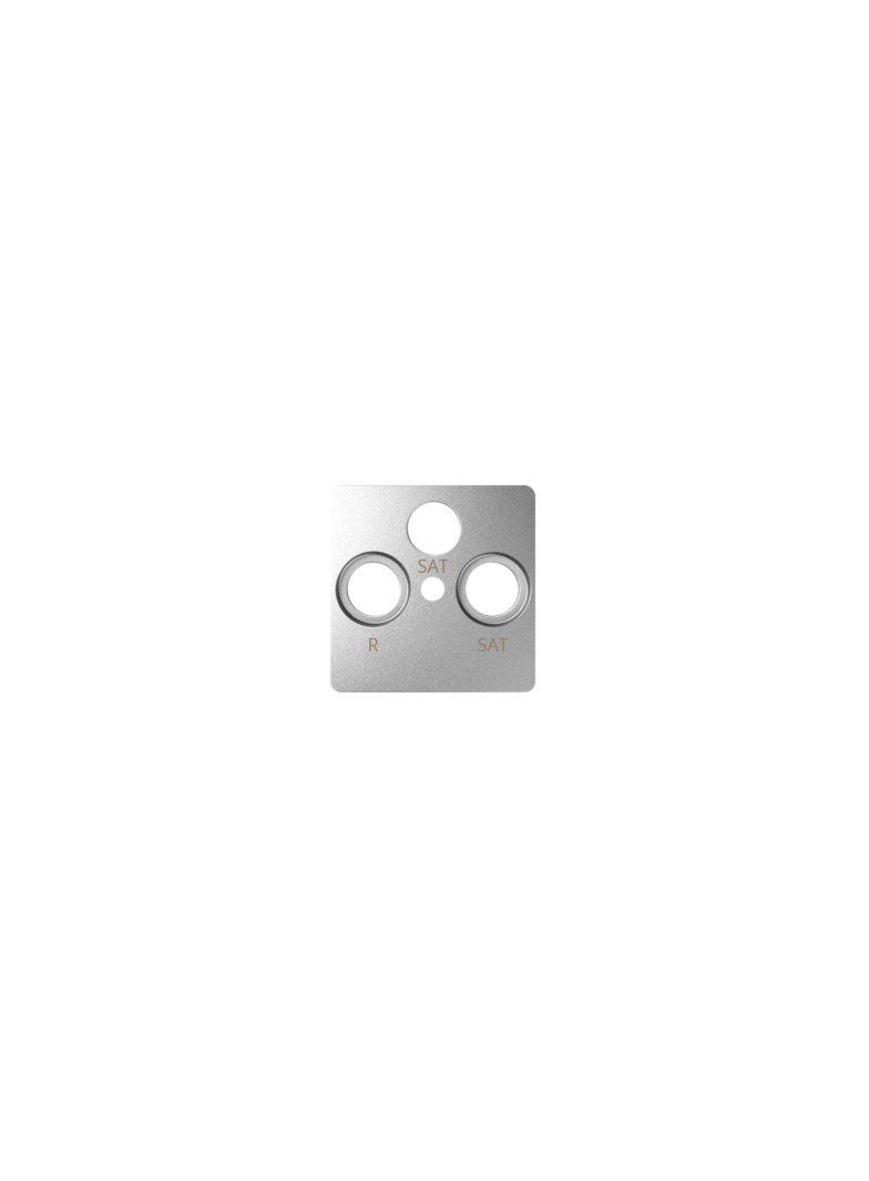 Simon 82 Pokrywa gniazda RTV-SAT-SAT aluminium 82038-93 KONTAKT