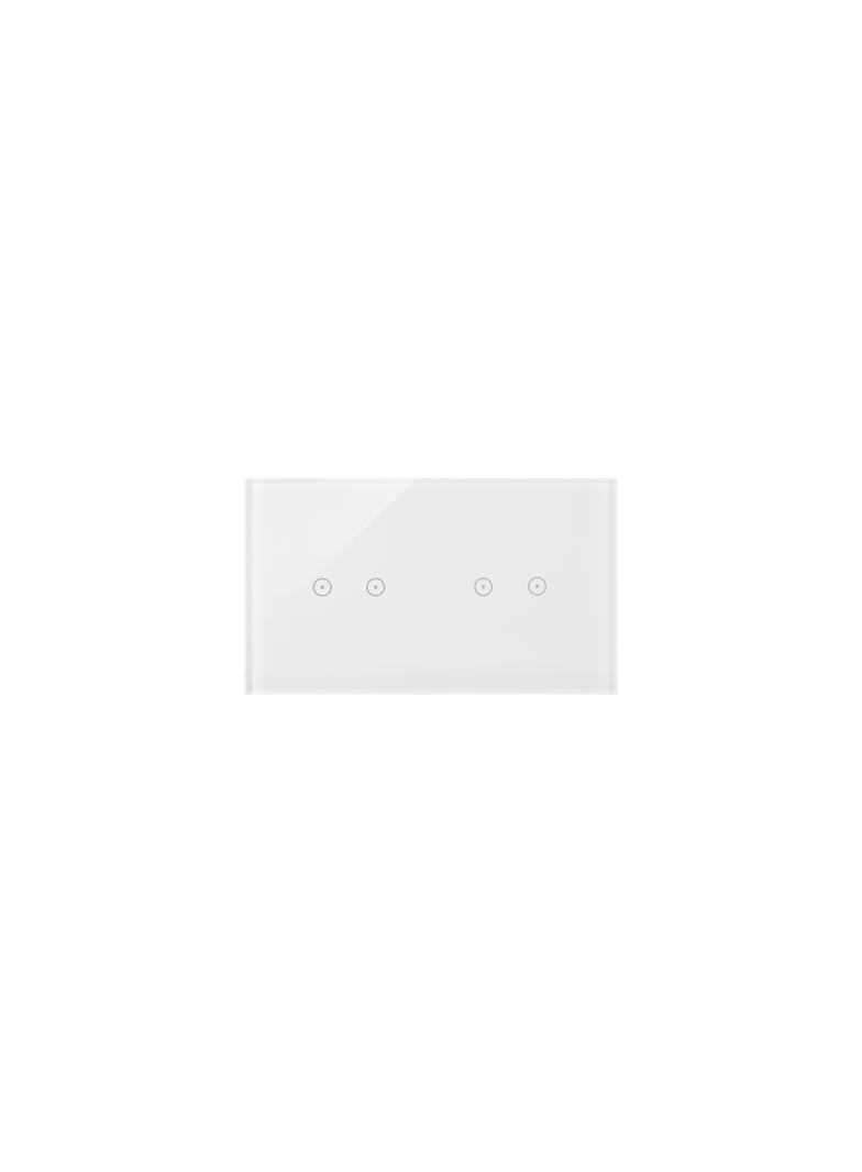 Simon 54 Touch Panel dotykowy S54 Touch 2 moduły 2 pola dotykowe poziome + 2 pola dotykowe poziome biała perła DSTR222/70 KONTAKT