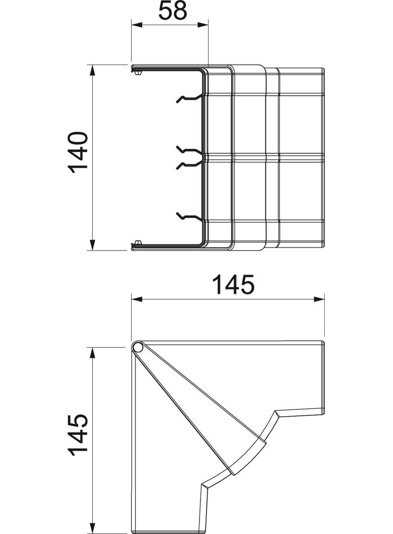 GK-IH53130AL, Naroże wewnętrzne, ruchome