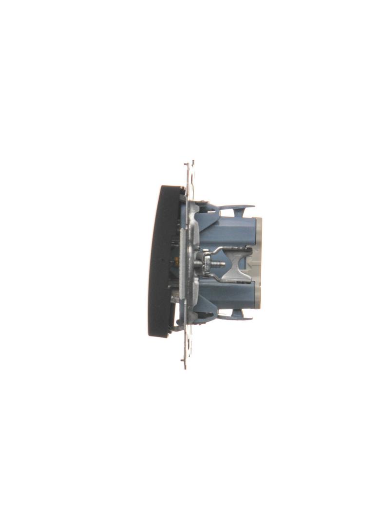 Simon 54 Łącznik dwubiegunowy 10A szybkozłączka czarny