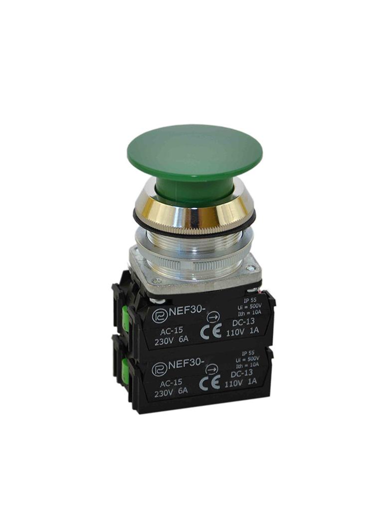 Przycisk NEF30-D2X2Y/W3 zielony W0-NEF30-D 2X2Y/W3 Z PROMET
