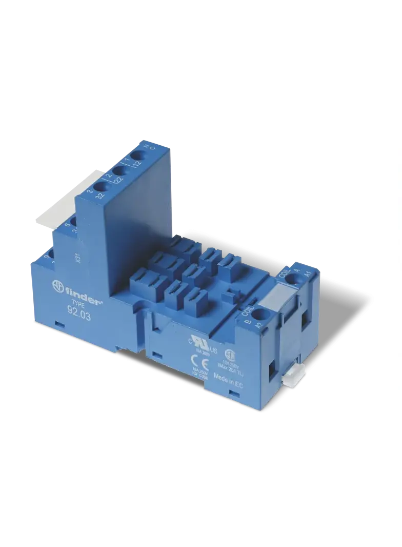 Gniazdo do przekaźników serii 62.31; 62.32; 62.33; zaciski śrubowe, 92.03.0 SMA