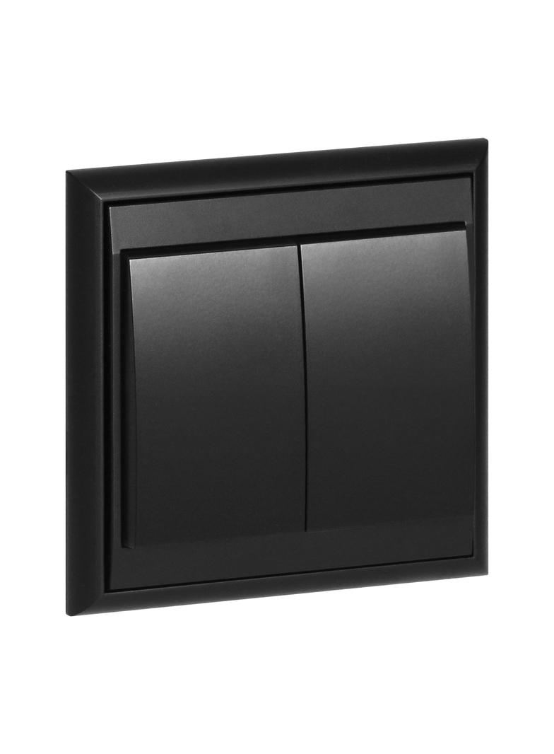 Łącznik podtynkowy świecznikowy Luna, 10A, 250V, WP-2L, czarny OR-OE-7601/B ORNO