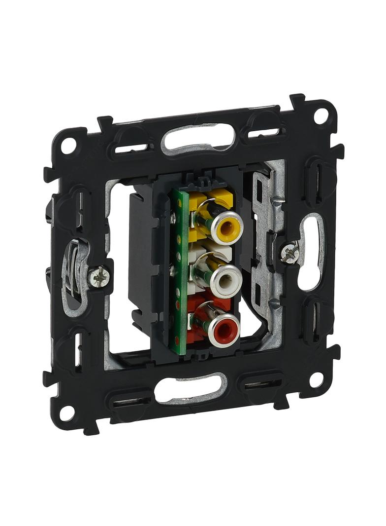 Gniazdo Potrójne Rca 753075 LEGRAND