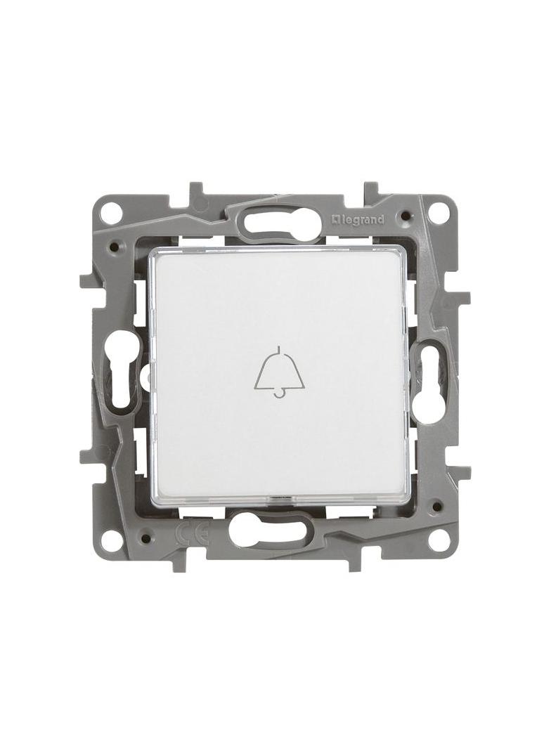 NILOE/NILOE SELECTION -PRZYCISK PRZEŁĄCZNY NO/NC PODŚWIETLANY Z UCHWYTEM ETYKIETY - BIAŁY/KREM, Legr