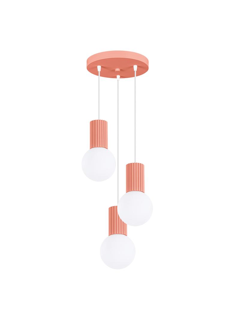 Lampa wisząca HALO 3P brzoskwiniowa