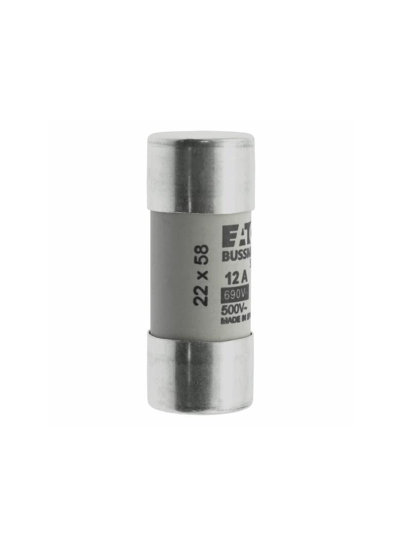 CYLINDRICAL FUSE 22 x 58 12A GG 690V AC Wkładka cylindryczna 22 x 58mm 12A GG 690V AC C22G12 EATON