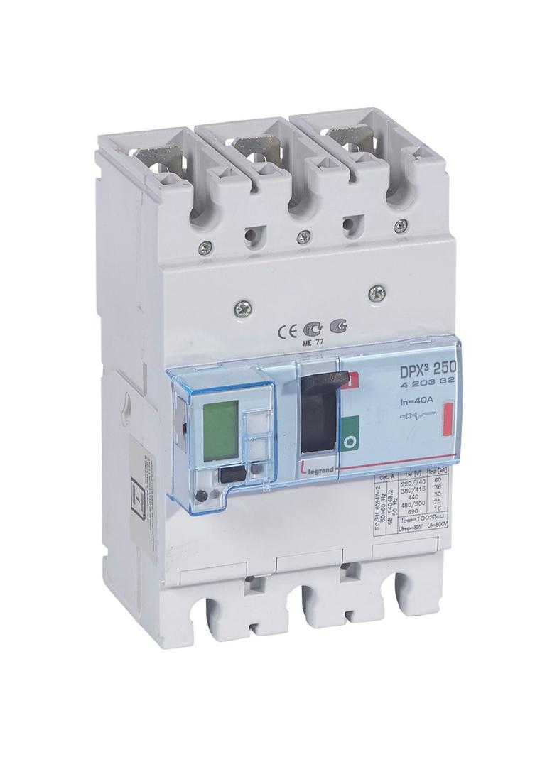 Wyłącznik DPX3 250 El 3P 40A 36kA 420332 LEGRAND