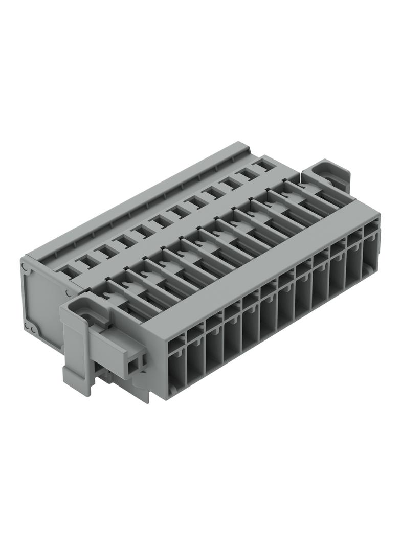X-COM wtyk 12-biegunowy szary raster 5 mm /15szt./ WAGO