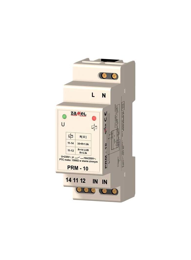 !PRZEKAŹNIK REZYSTANCYJNY Z SONDĄ PTC 230V AC TYP: PRM-10