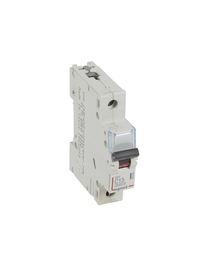 WYŁĄCZNIK NADPRĄDOWY S 301 1P C 13A 6000A SERII DX3, Legrand