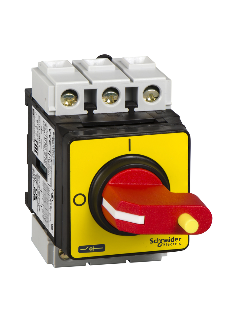 Tył obudowy awaryjnego wyłącznika TeSys VARIO 32A