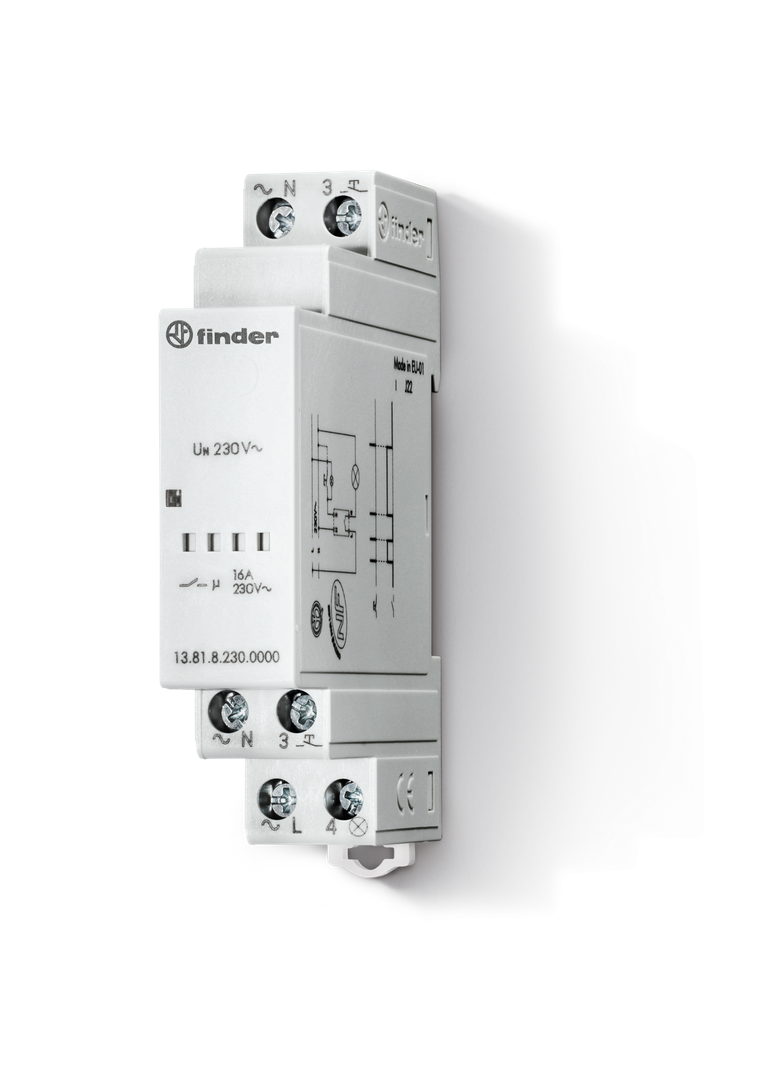 Elektroniczny przekaźnik bistabilny serii 13: 1Z 16A 230V AC 13.81.8.230.0000 /5szt./ FINDER