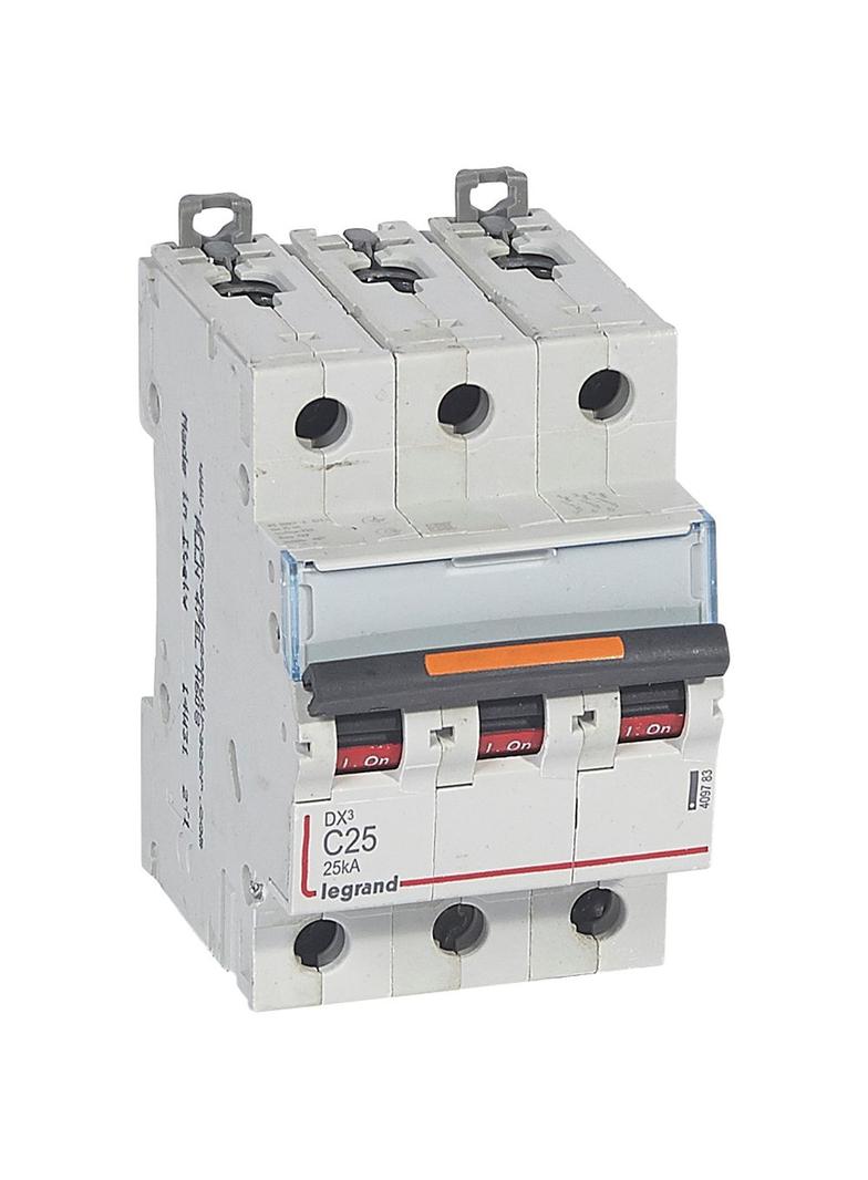 Wyłącznik Nadprądowy S323 C25 3P 25A 25Ka DX3 409783 LEGRAND