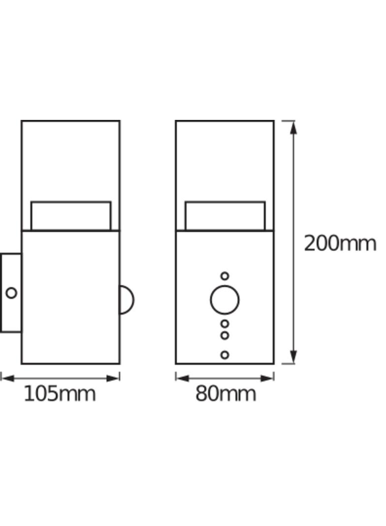 ENDURA STYLE CRYSTAL WALL SEN 5W ST LEDV Oprawa zewnętrzna